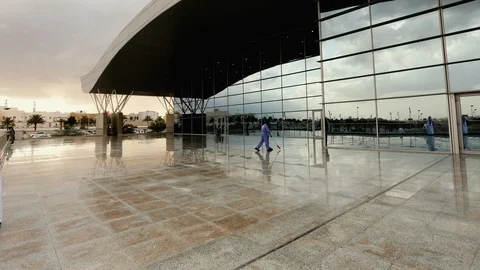 Riyadh exibition center timelapse  Vídeo Stock 112887787