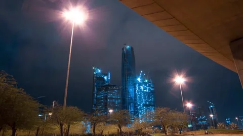 Riyadh King abdullah economic city - Saudi Arabia Timelapse Stock Footage 63213664