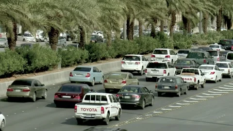 Riyadh Multilane Commuters 库存影片 346235819