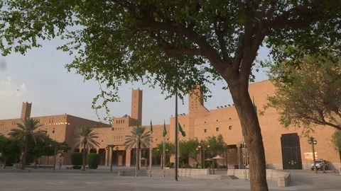 Riyadh municipality square on slider movement Stock Footage 82849418