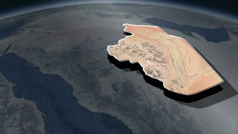 Riyadh region - Animation Map Video stock 82261931