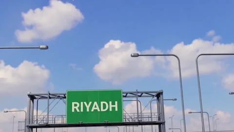 RIYADH Road Sign Stock-Footage 251884307