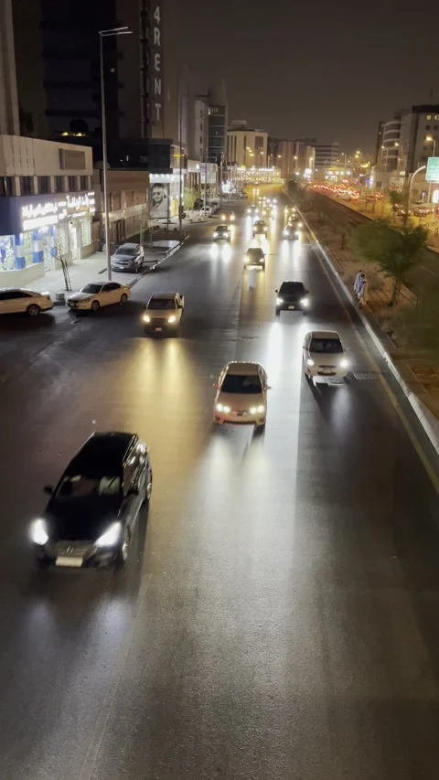 Riyadh Road Traffic in Riyadh Saudi Arabia 2023 Drone View 스톡 동영상 252431665