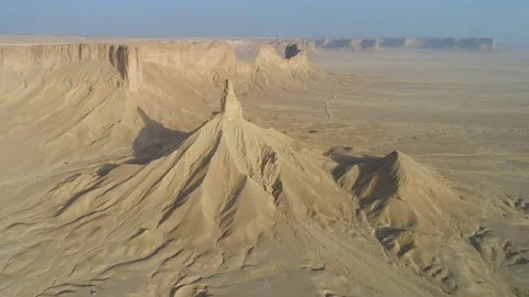 Riyadh, Saudi Arabia: Edge of the World is located in Tuwaiq Video stock 218646965