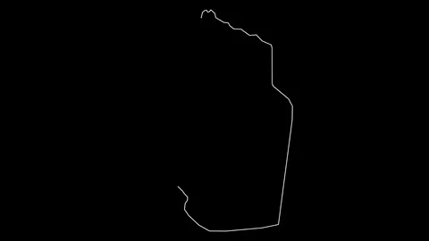 Riyadh Saudi Arabia map outline animation Video stock 129809783