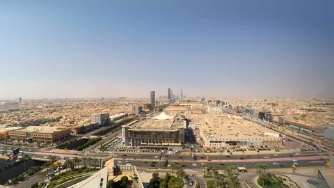 Riyadh,  Saudi Arabia Tim Elapse Stock Footage 87002985