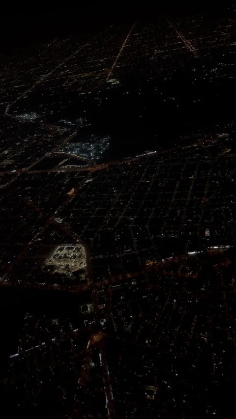 Riyadh Skyline at Night - Aerial View from Airplane Window, Saudi Arabia Stock Footage 343162871