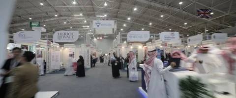 Riyadh time lapse for riyadh international exhibition center 4k Stock Footage 115129642