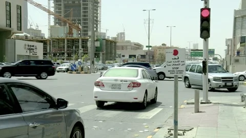 Riyadh Traffic Lights Stock-Footage 346236014