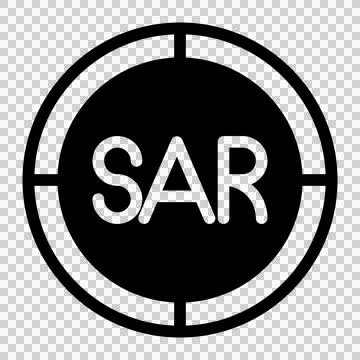 Riyal Arab Saudi flat icon. vector illustration of money vector icon for web des Illustrazione stock