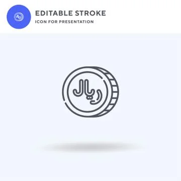 Riyal icon vector, filled flat sign, solid pictogram isolated on white, logo イラスト素材