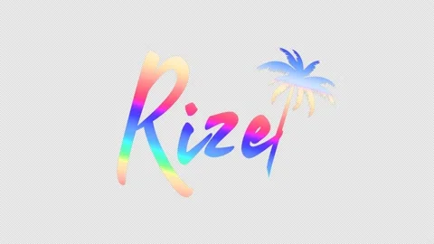Rize. Animate motion text, cocktail glass. 4K video, Alpha channel. Stock Footage 156776792