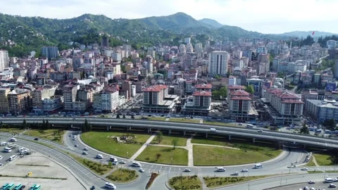 Rize City Junction Stock Footage 252079774