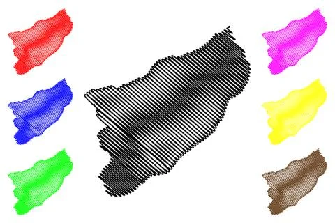 Rize map vector.... Stock Illustration