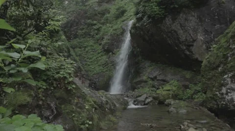 Rize waterfall Stock Footage 48392603