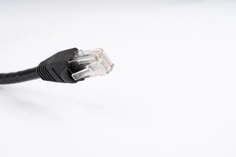 RJ45 Ethernet Network Cable Connector for Internet Connectivity Stock-Fotos