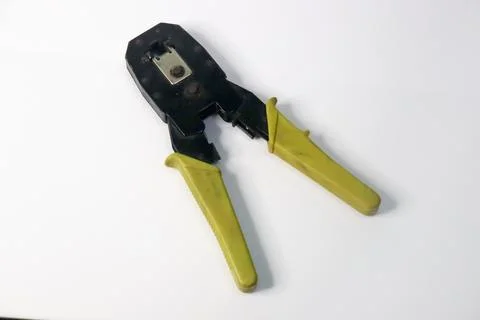 RJ45 Network Cable Crimping Tool Stock Photos