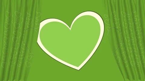 Rk green Special Message motion curtain card of Empty Lime screen Stock Footage 102840162