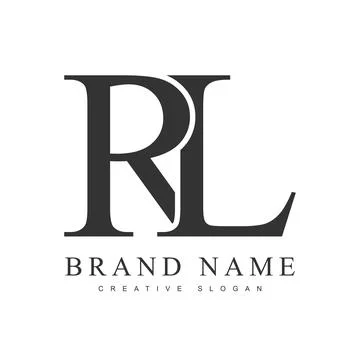 RL trendy logotype template. Initial letter r and l classic font style. Cre.. Stock Illustration