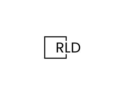 RLD letter initial logo design vector illustration Stock Illustration