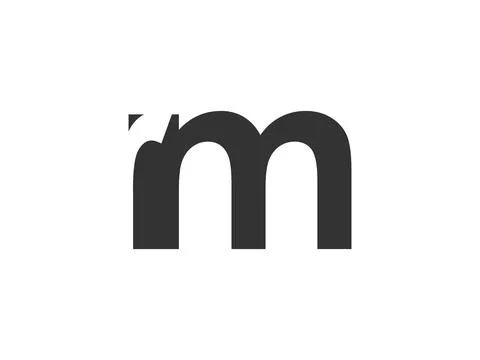 RM creative geometric initial based modern and minimal logo. Letter r m tre.. Stock Illustration