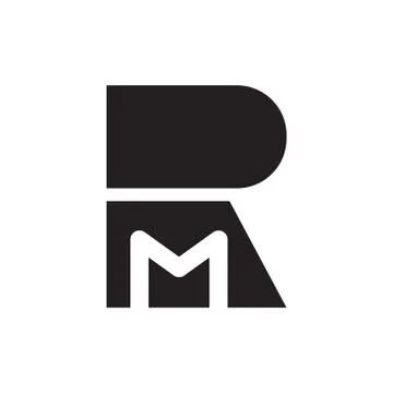 Rm initial letter vector logo icon Stock Illustration