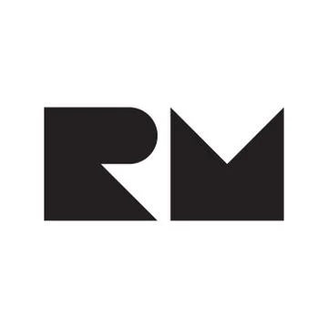 Rm initial letter vector logo icon Illustrazione stock