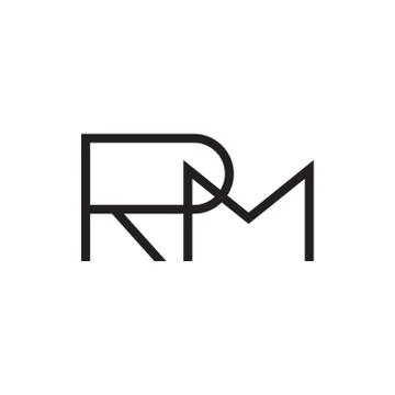 Rm initial letter vector logo icon Stock-Illustration