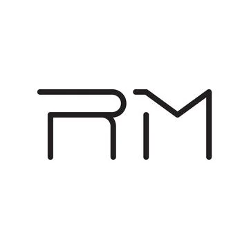 Rm initial letter vector logo icon Stock Illustration