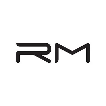 Rm initial letter vector logo icon Stock Illustration