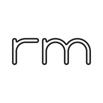 Rm initial letter vector logo icon 스톡 일러스트