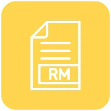 RM Vector Icon Design Illustration Illustrazione stock