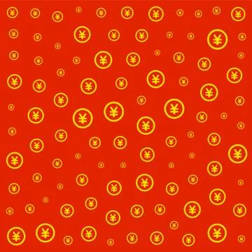 RMB currency pattern tile Stock Illustration