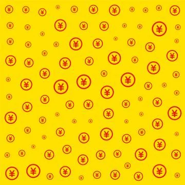 RMB currency pattern tile Stock Illustration