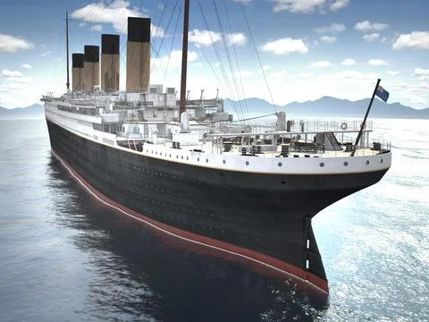 RMS Titanic cruise ship ~ 3D Model #96459702 | Pond5