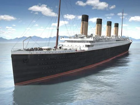 RMS Titanic cruise ship ~ 3D Model #96459702 | Pond5