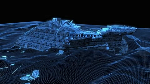 Virtual Tour of the Titanic Wreck, Titanic VR, Stern