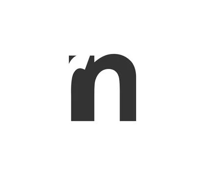 RN creative geometric initial based modern and minimal logo. Letter r n tre.. Stock Illustration