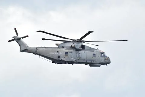 RN Helicopter flyby Stock Photos