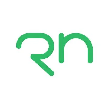 Rn initial letter vector logo icon Stock Illustration