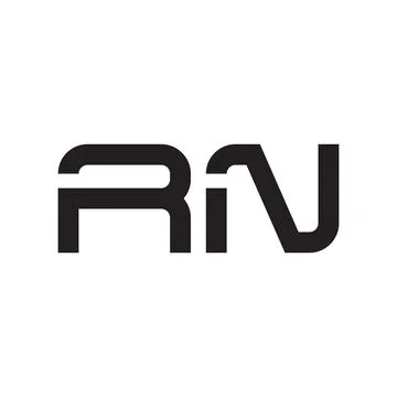 Rn initial letter vector logo icon Stock Illustration