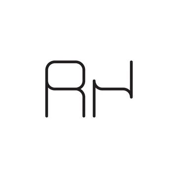 Rn initial letter vector logo icon Stock Illustration