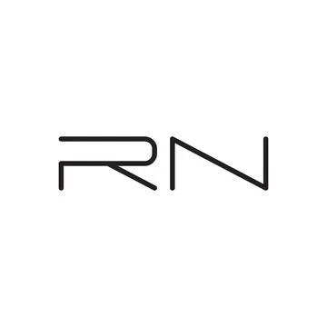 Rn initial letter vector logo icon Stock Illustration