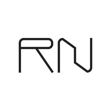 Rn initial letter vector logo icon Stock Illustration
