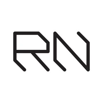 Rn initial letter vector logo icon Stock Illustration