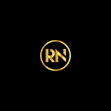 RN Letter monogram Initial flat Unique modern flat abstract logo design. RN.. Stock Illustration