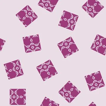 Rna interference cryptogenetics glyph seamless pattern Stock Illustration