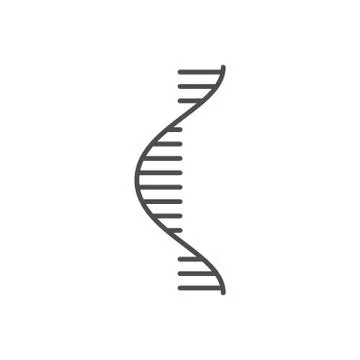 RNA related vector thin line icon Stock Illustration