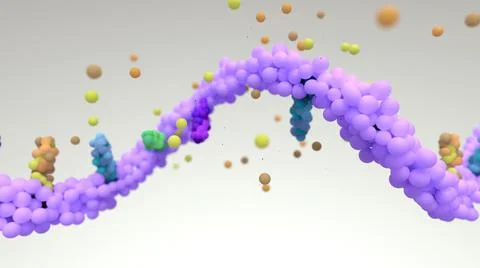 RNA viruses mutation, a mutation a an alteration in the sequence of the genome Stock Illustration