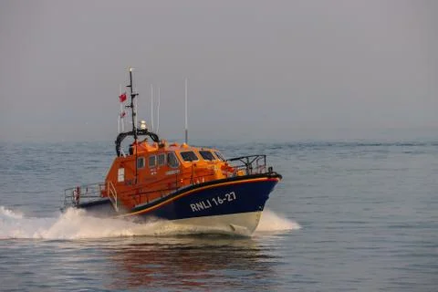 RNLI Lifeboat On The Ocean Stock Photos